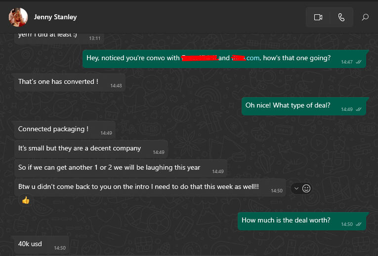 Client Convo Screenshot.